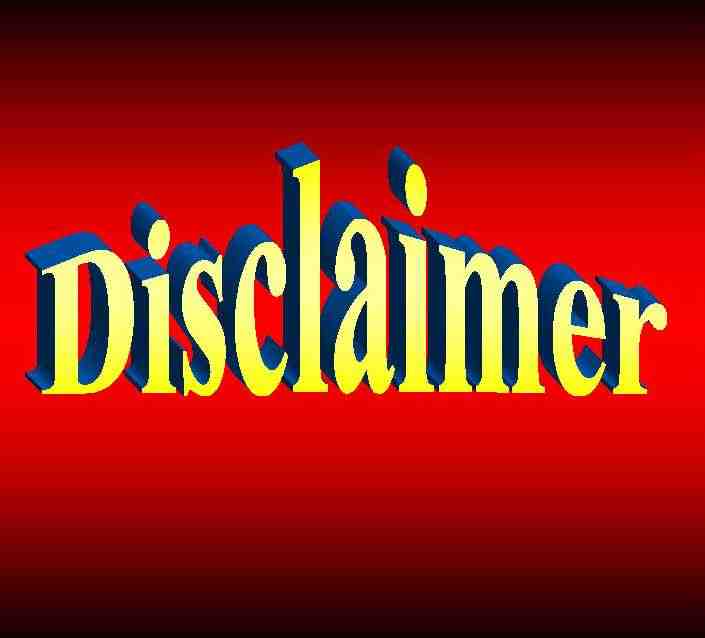 Disclaimer